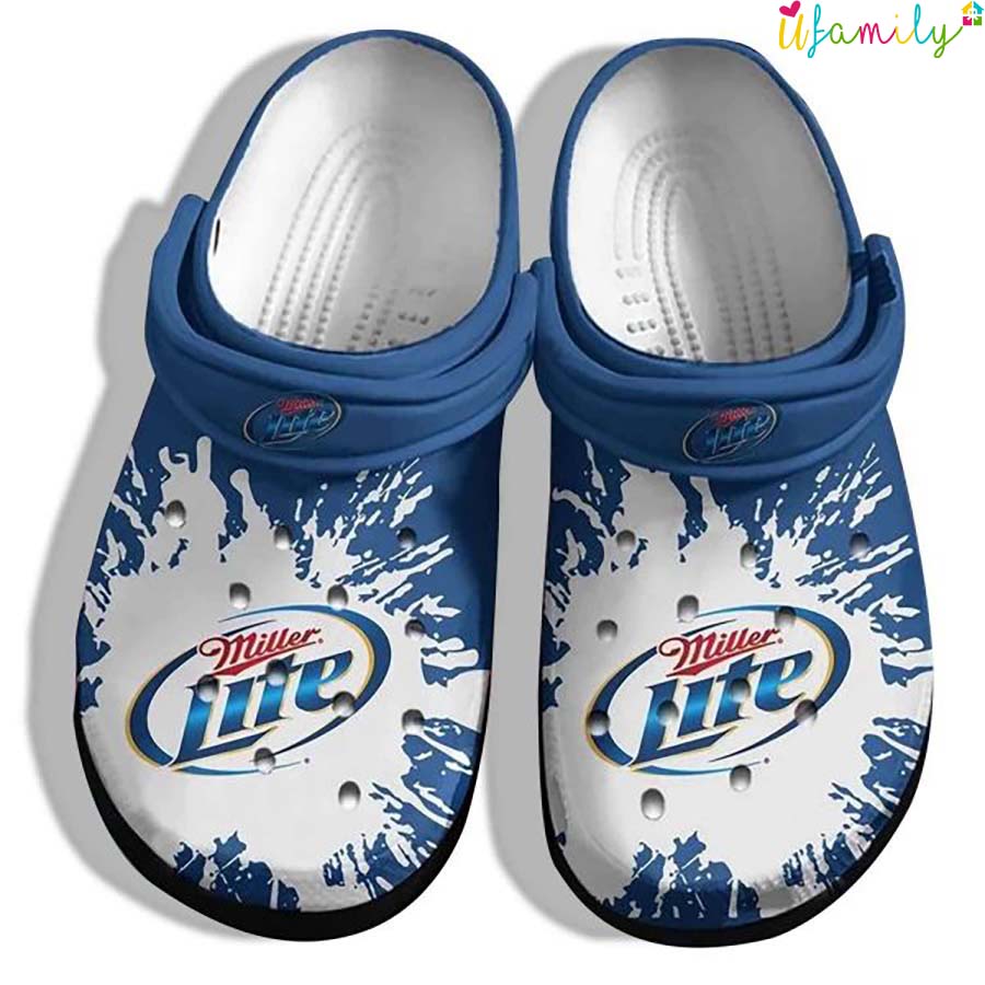 Miller Lite Drinking Beer Crocs