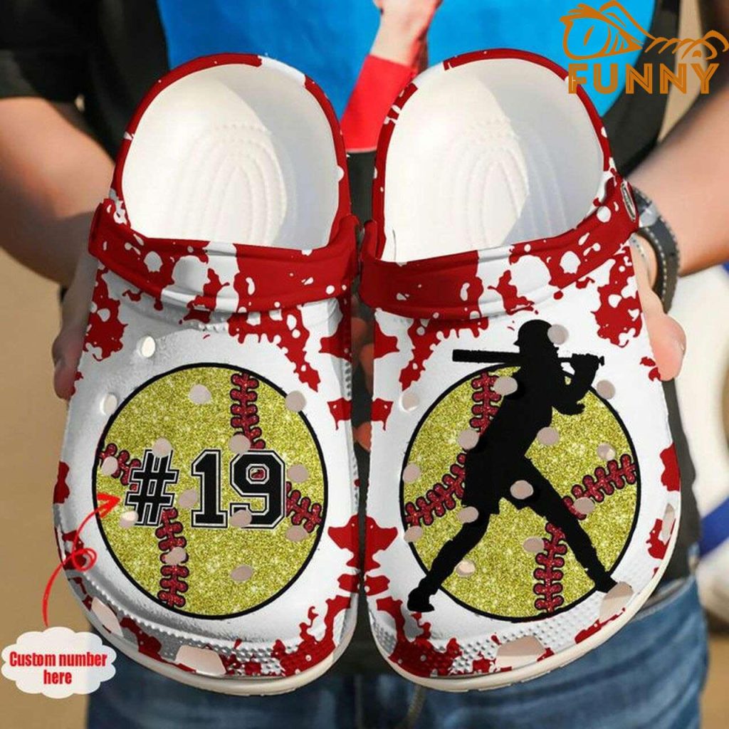 Custom Name Softball Croc