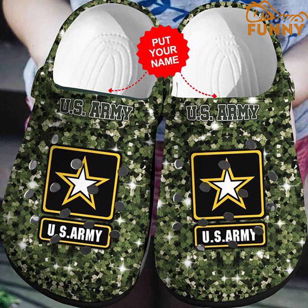 Customized US Army Veteran Crocs