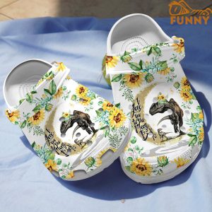 Mamasaurus Sunflower Dino Crocs