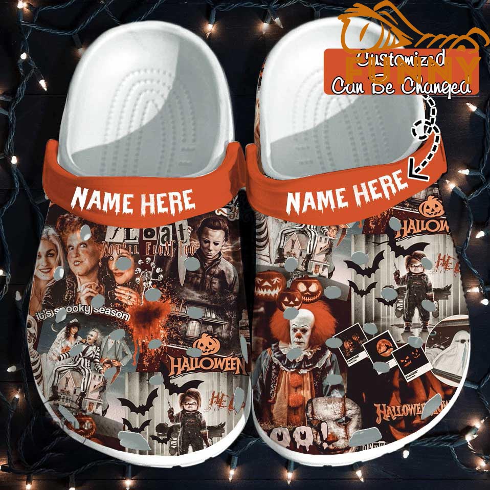 Personalized Horror Movie Spooky Crocs Halloween