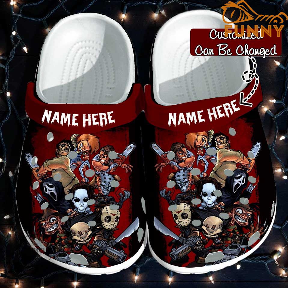 Personalized Horror Movies Crocs Halloween