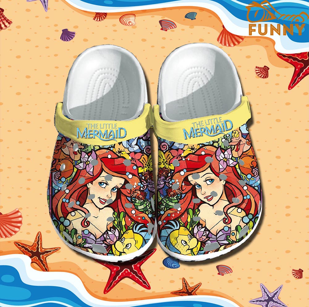 Beautiful Little Mermaid Crocs