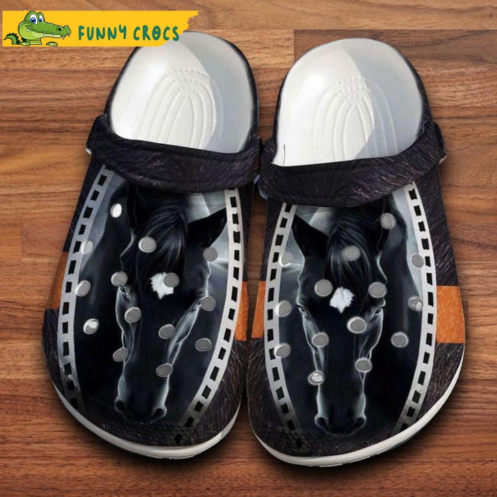 Cool Black Horse Crocs