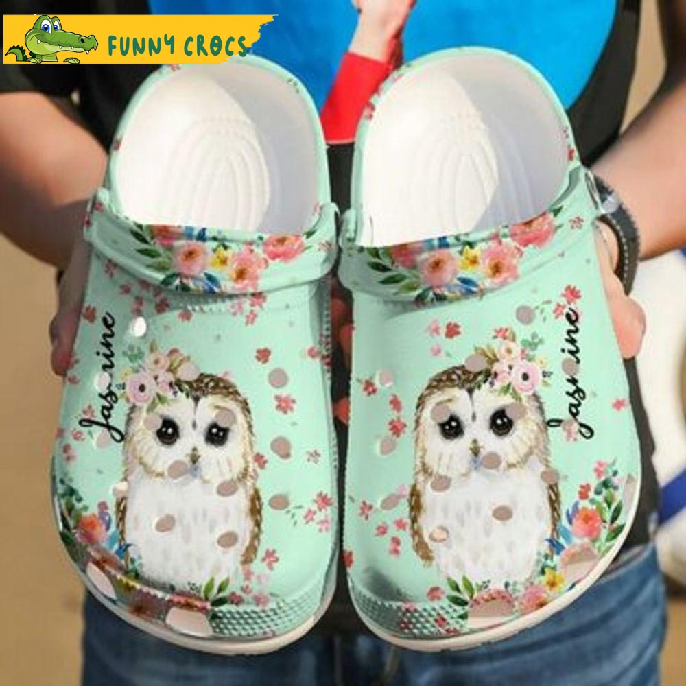 Customized Name Adorable Owl Crocs