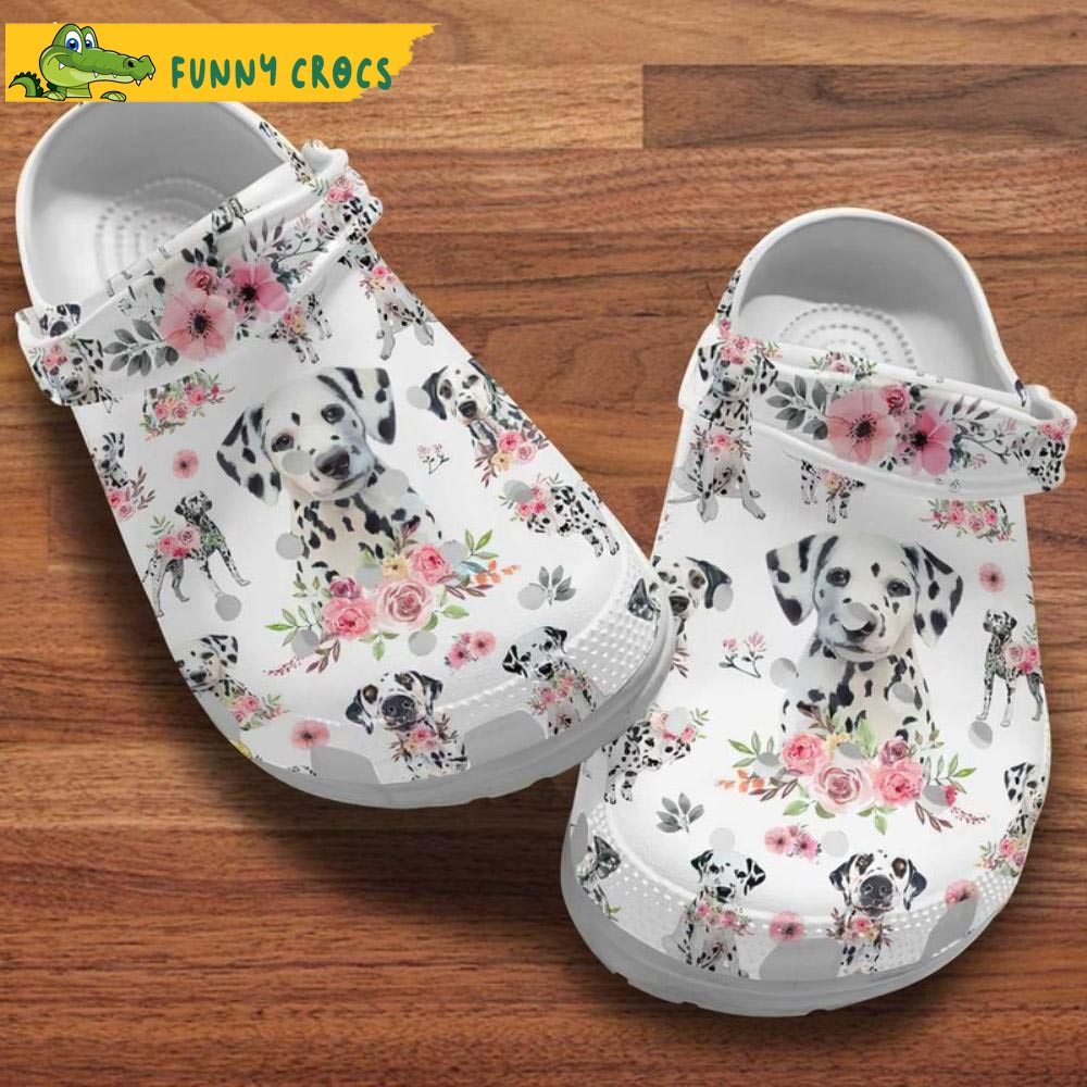 Dalmatian Puppy Floral International Dog Crocs