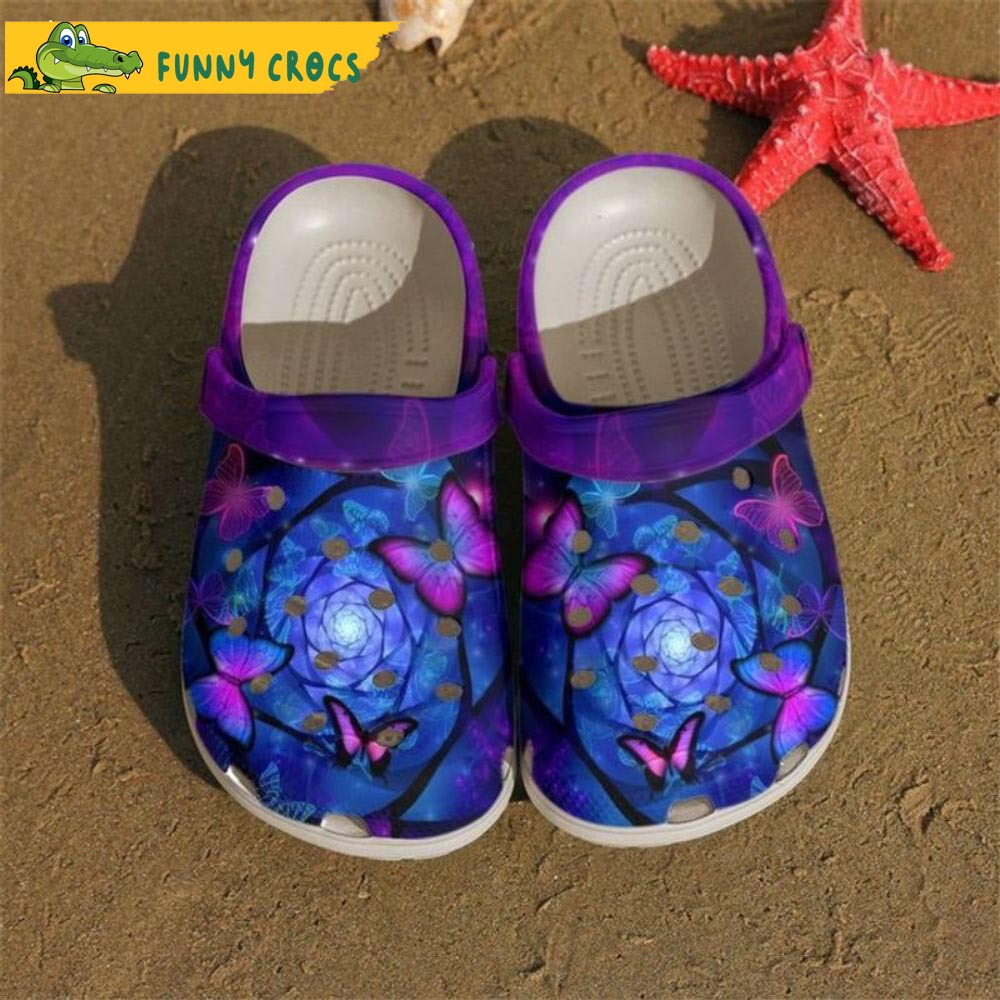 Funny Magic Butterfly Crocs