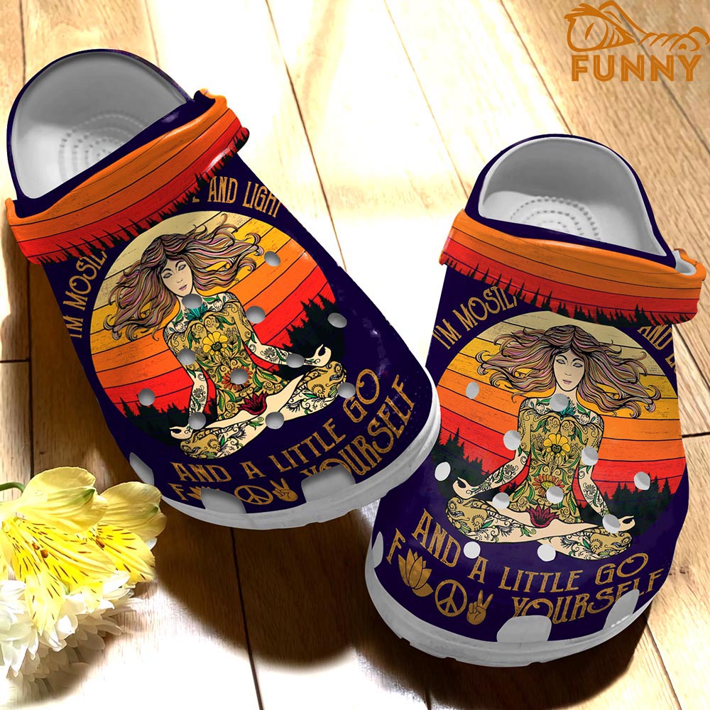 Funny Yoga Hippie Crocs