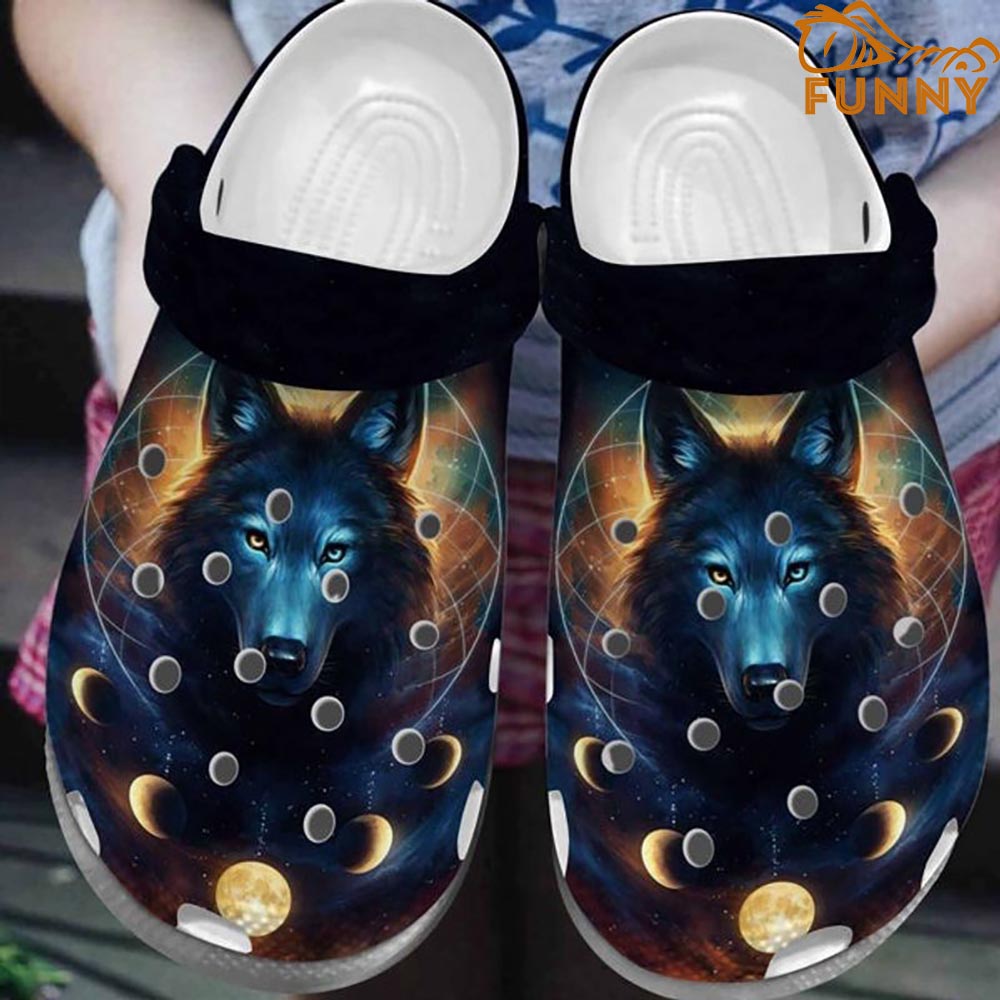 Galaxy Magic Wolf Crocs