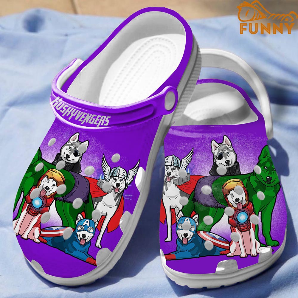 Huskyvengers Husky Crocs Purple