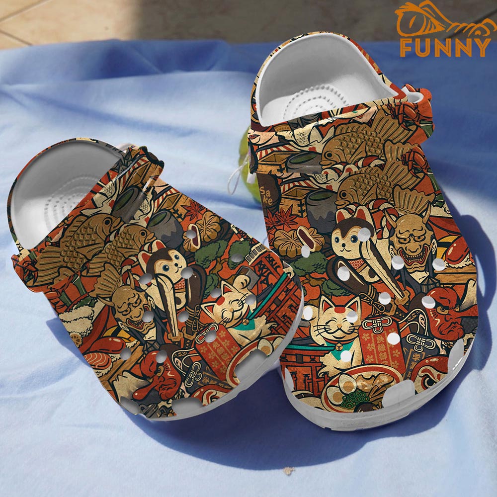 Japan Art Hippie Crocs