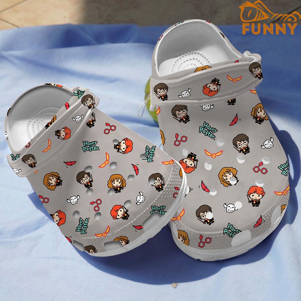 Kawaii Trio Harry Potter Crocs Grey