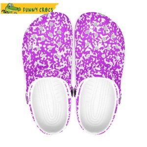 Purple Speckled Crocs Clog Shoes 3