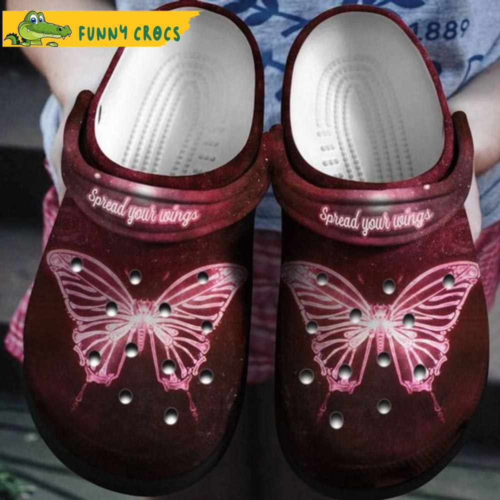 Spread Your Wings Butterfly Crocs