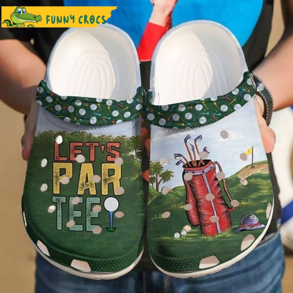 Let's Par Tee Golf Crocs