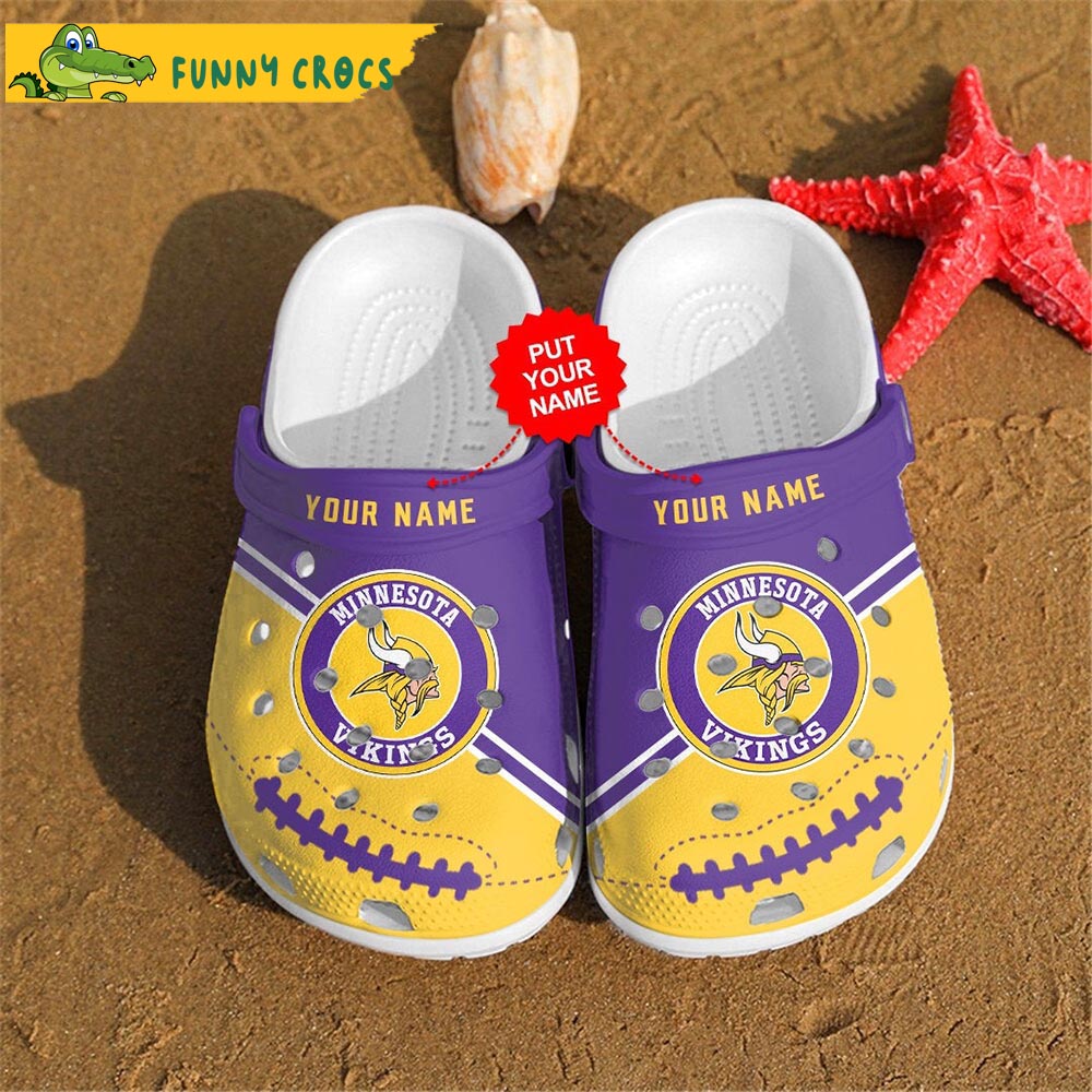 Personalized Nfl Fans Minnesota Vikings Crocs