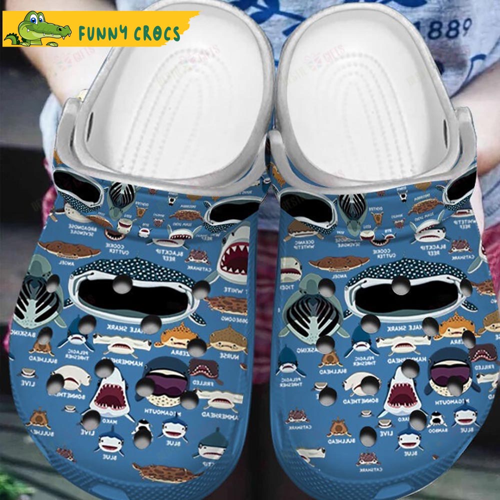 Crocs Shark Shoes For Adults