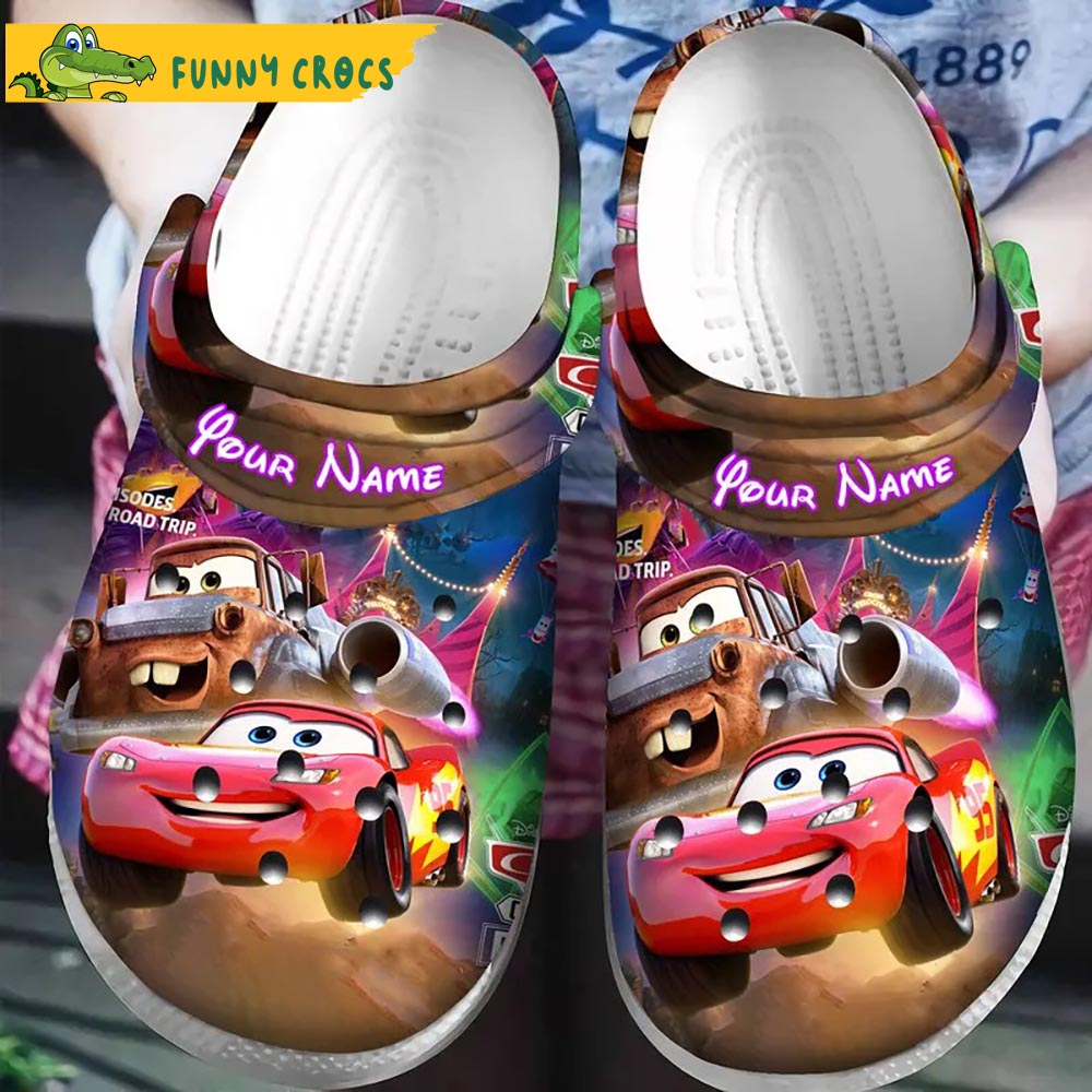 Customized Lightning Mcqueen Light Up Crocs