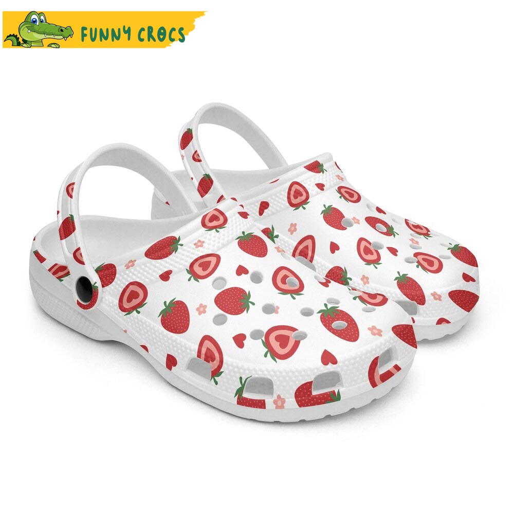 Cute Pattern Strawberry Crocs