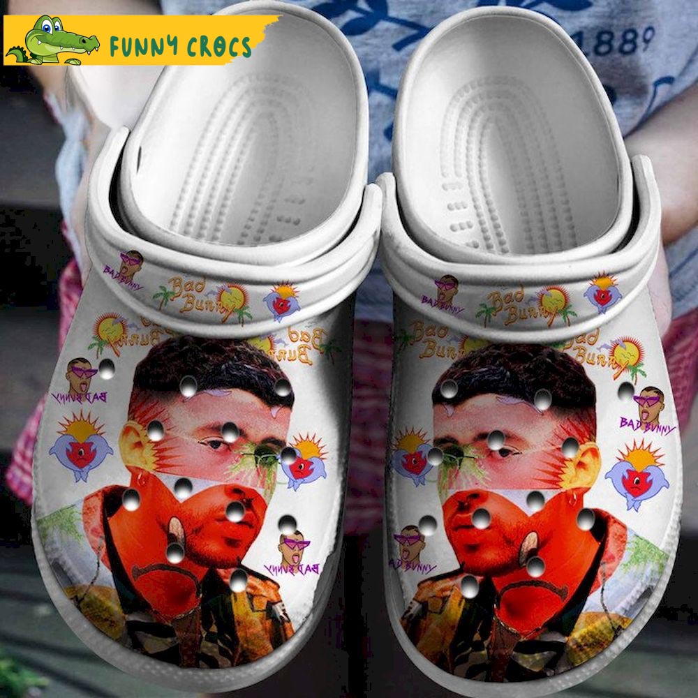 Exclusive Cozy Summer Vibes Bad Bunny Crocs Clog Shoes