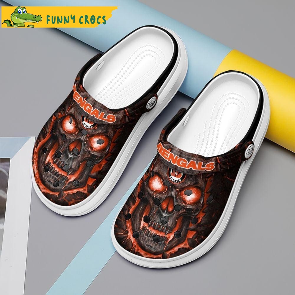 Lava Skull Cincinnati Bengals Crocs