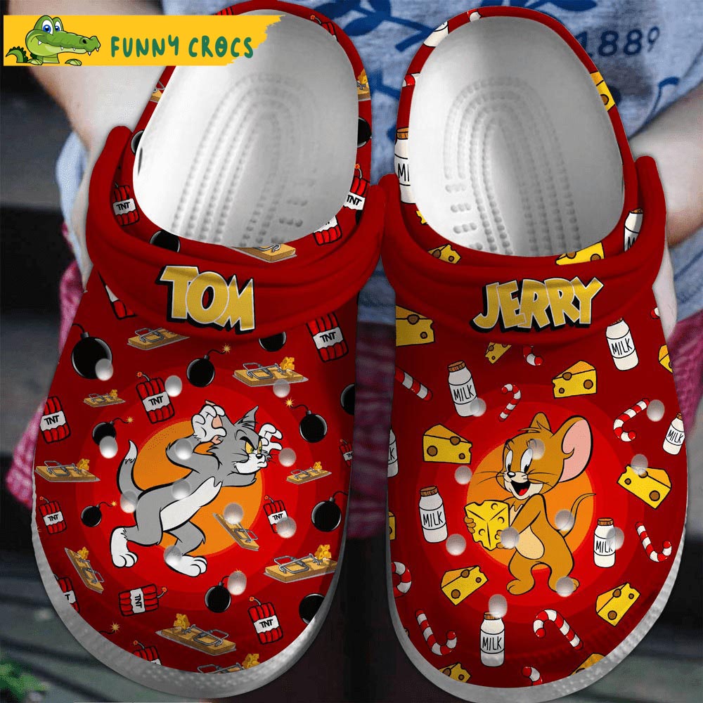 Cartoon Tom And Jerry Crocs Clogs Shoes