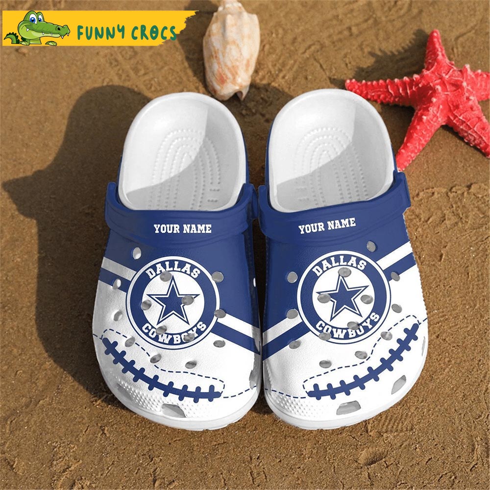 Personalized Blue White Dallas Cowboys Crocs Personalized Blue White Dallas Cowboys Crocs