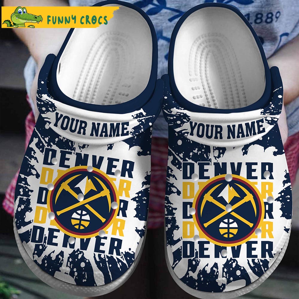 Custom Denver Nuggets Crocs Clog Shoes