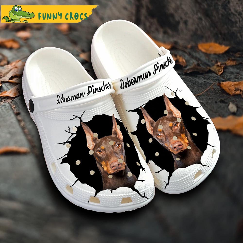 Custom Doberman Pinscher Doberman Gifts Crocs