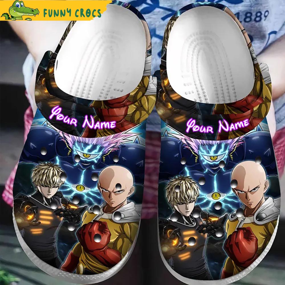 Custom Saitama X Genos One Pun Man Crocs