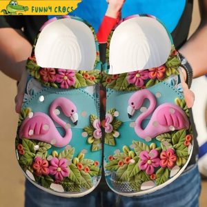 Flamingo Clay Funny Crocs