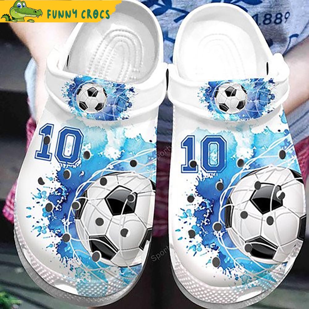 Custom Number Soccer Crocs