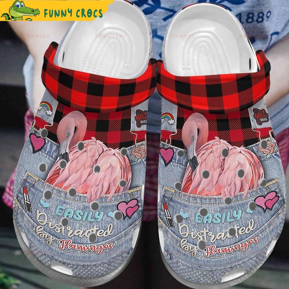 Funny Flamingo Animal Print Crocs