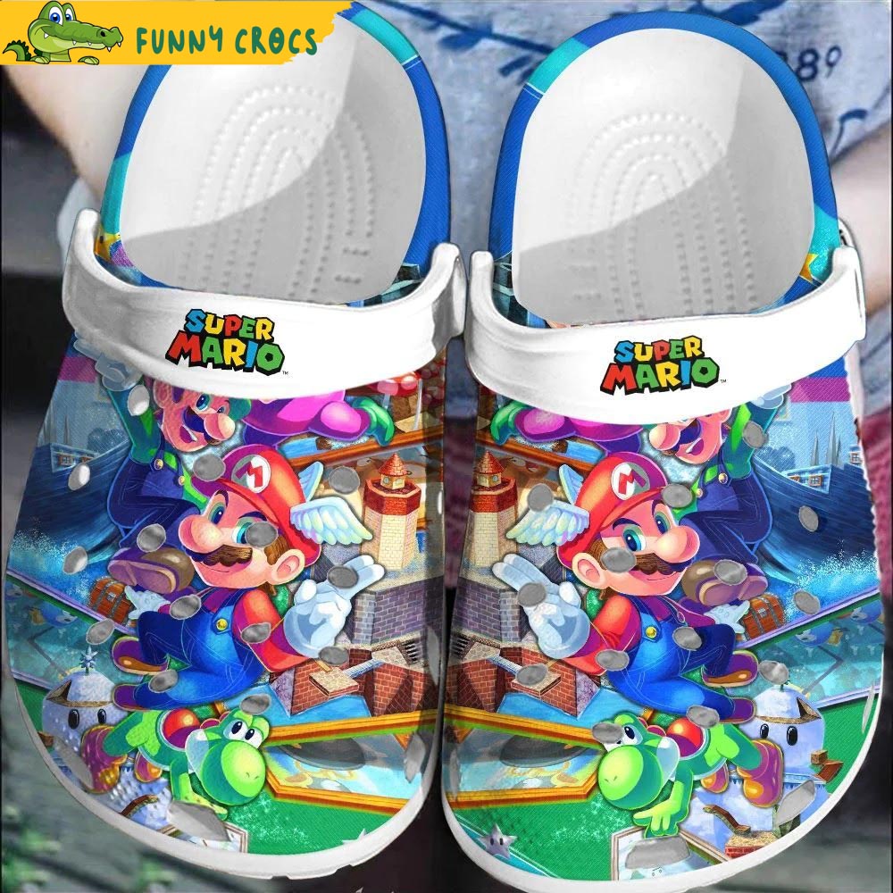 Funny Supper Mario Crocs Clog Shoes