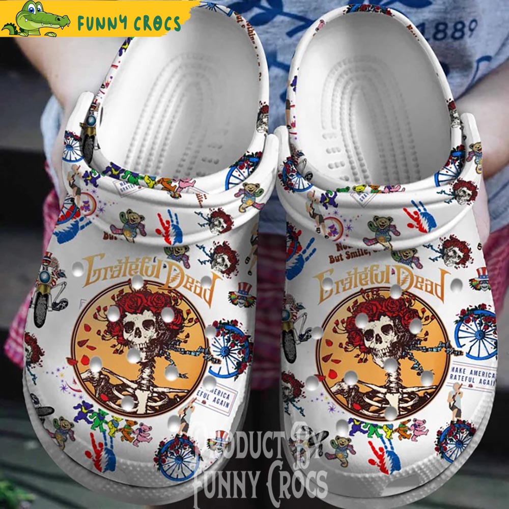 Grateful Dead Bears Skull Crocs