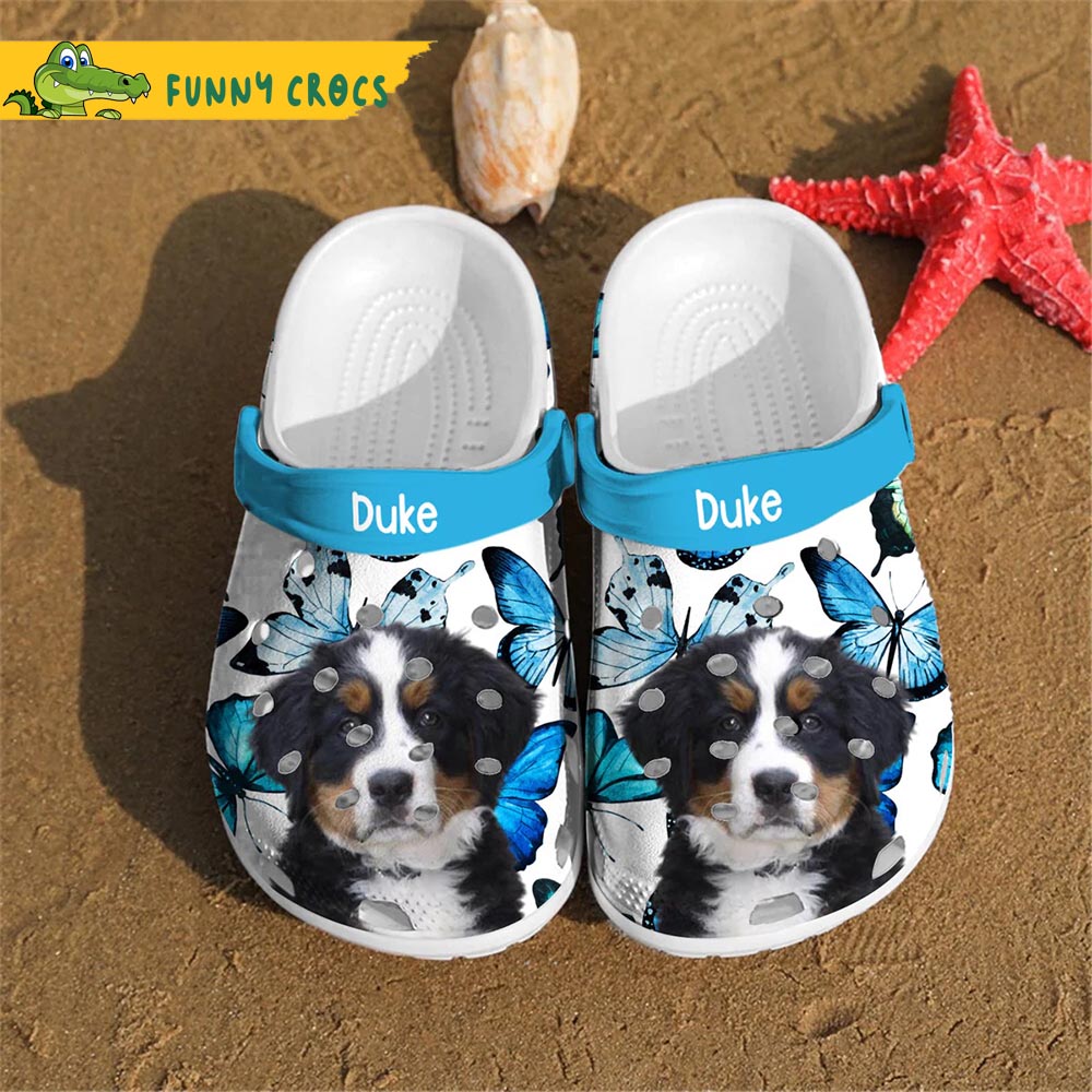 Personalized Crocs Bernese Mountain Dog Puppy