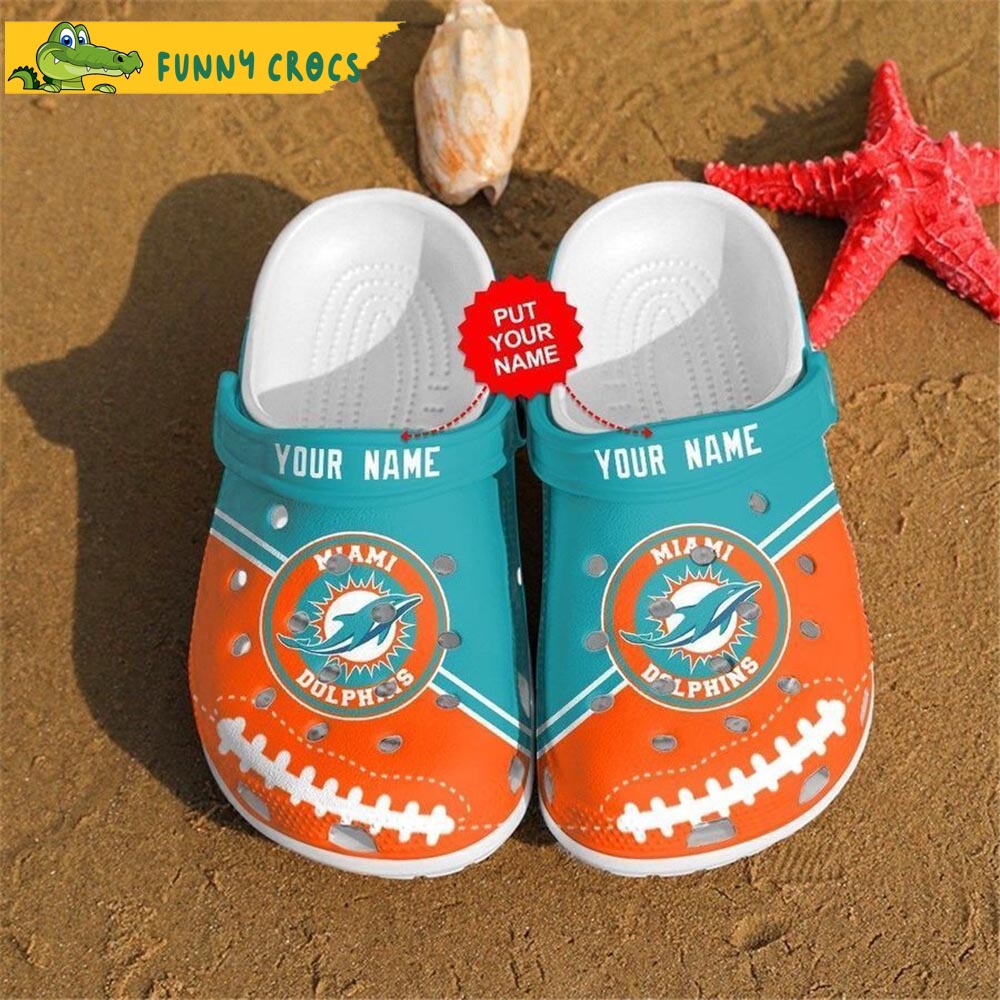 Personalized Miami Dolphins Crocs Clogs