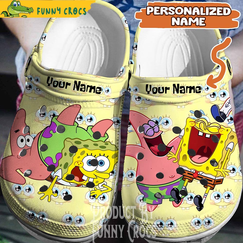 Personalized Patrick Spongebob Crocs Shoes