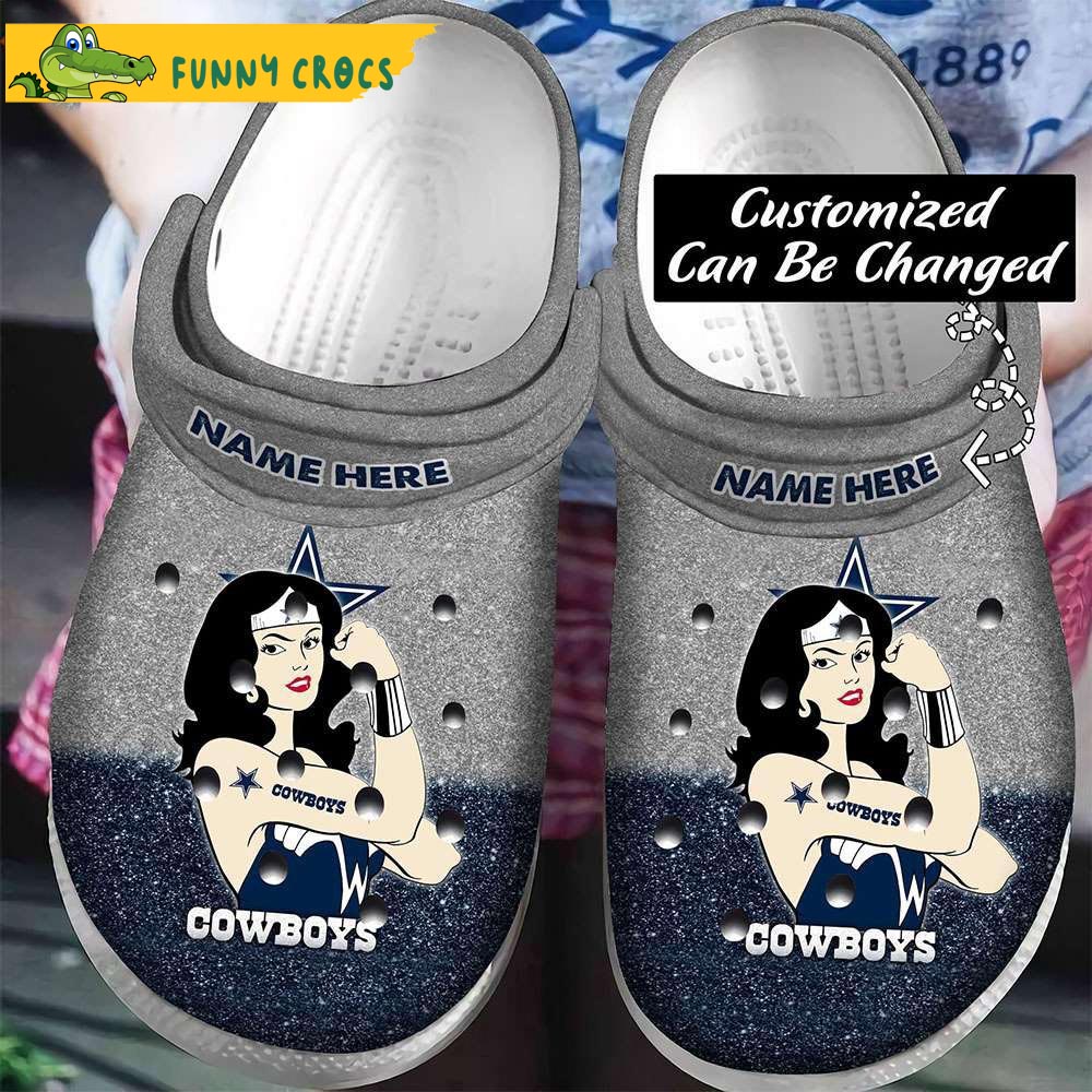 Personalized Wonder Women Dallas Cowboys Gifts Crocs