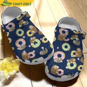 Sloths Love Donut Crocs
