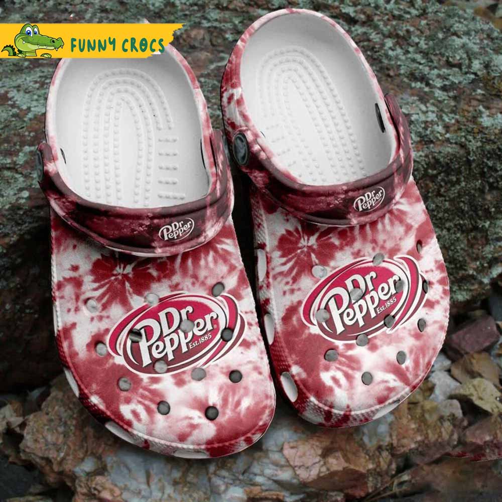 Tie Dye Dr Pepper Crocs Clog Shoes