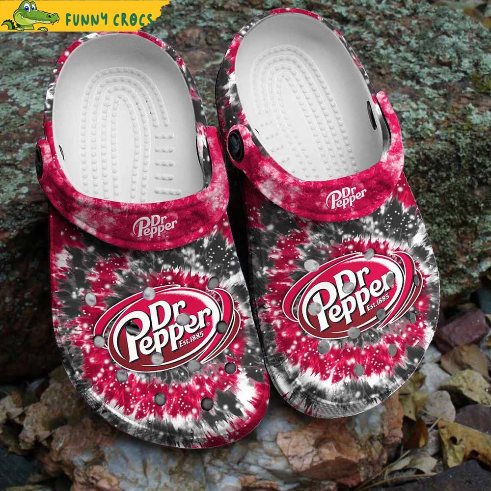 Tie Dye Dr Pepper Crocs