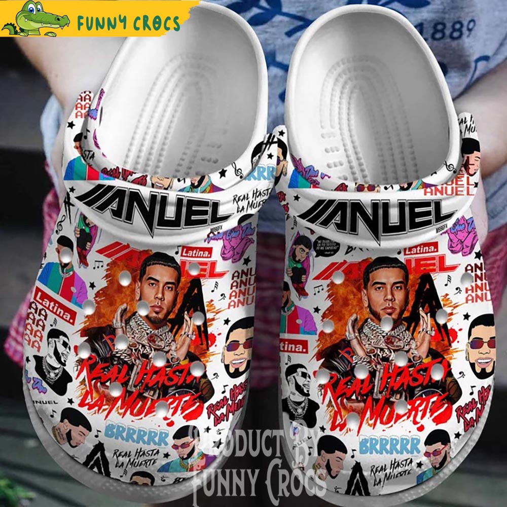 Anuel AA Real Hasta La Muerte Crocs Clogs