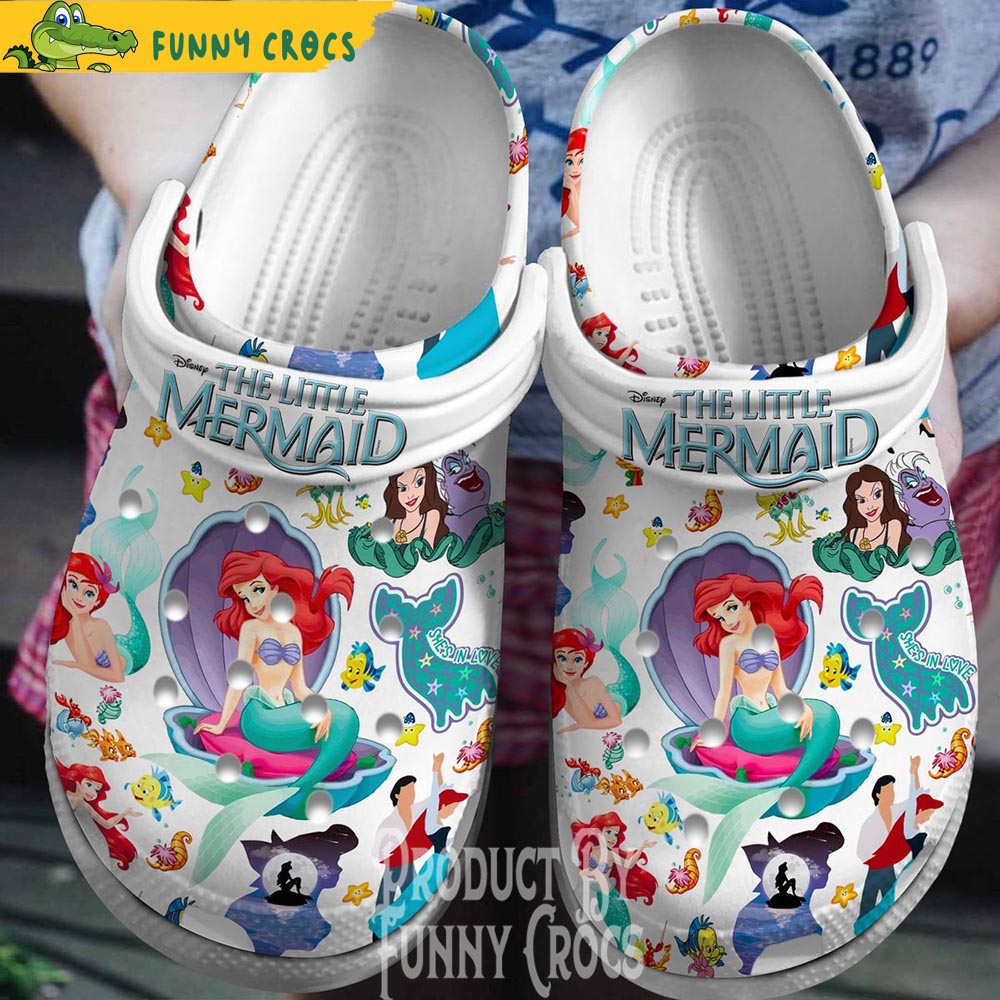 Cartoon The Little Mermaid Crocs Shoes