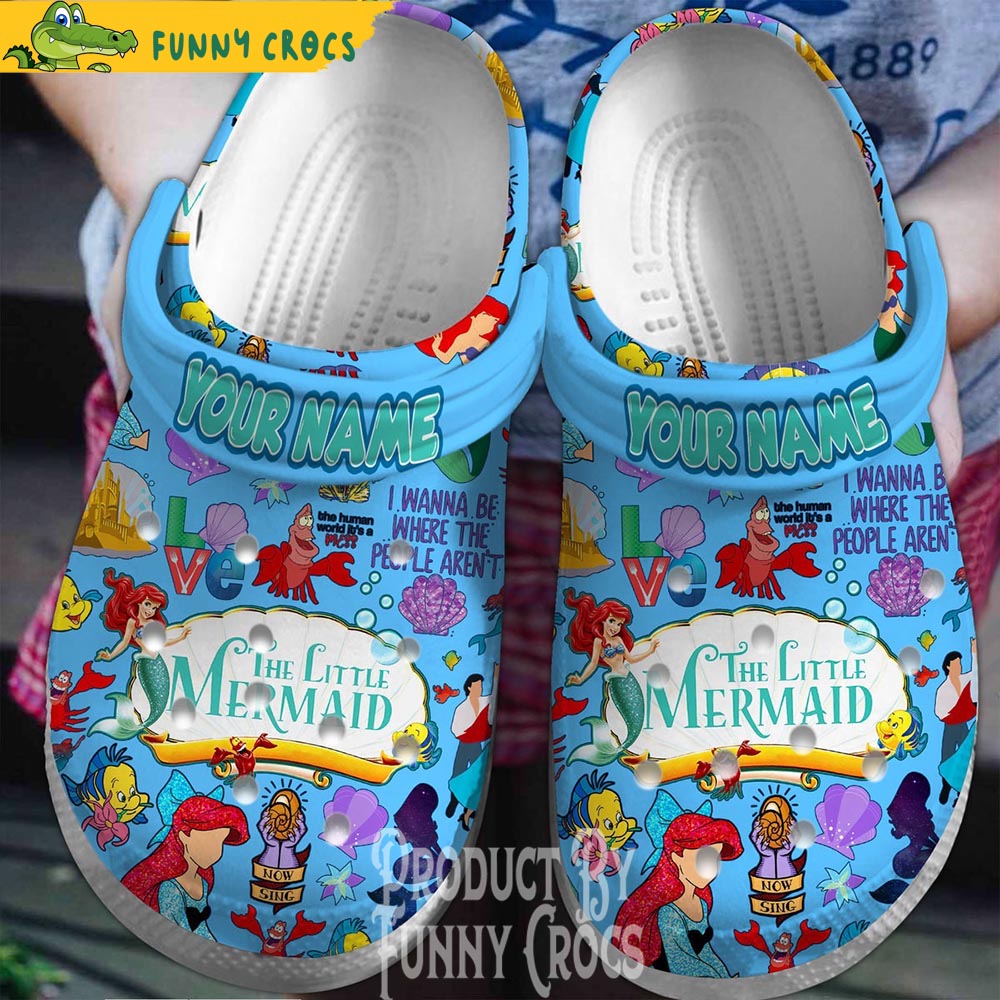 Customized Little Mermaid Crocs