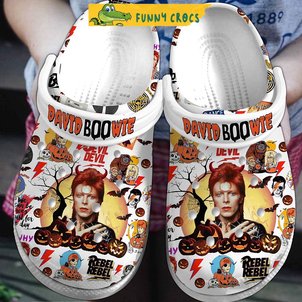 David Bowie Devil Halloween Crocs Shoes