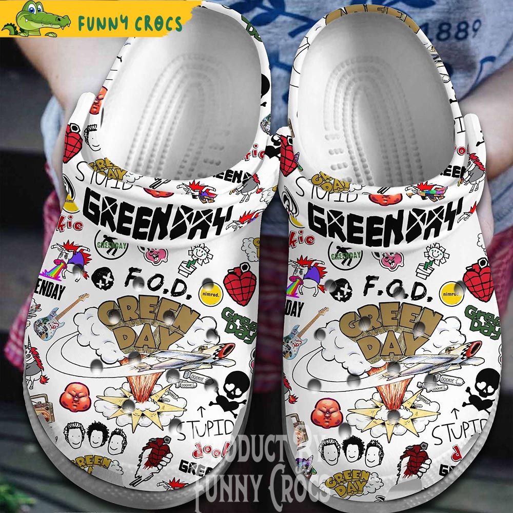 Green Day Band Members Crocs Clogs