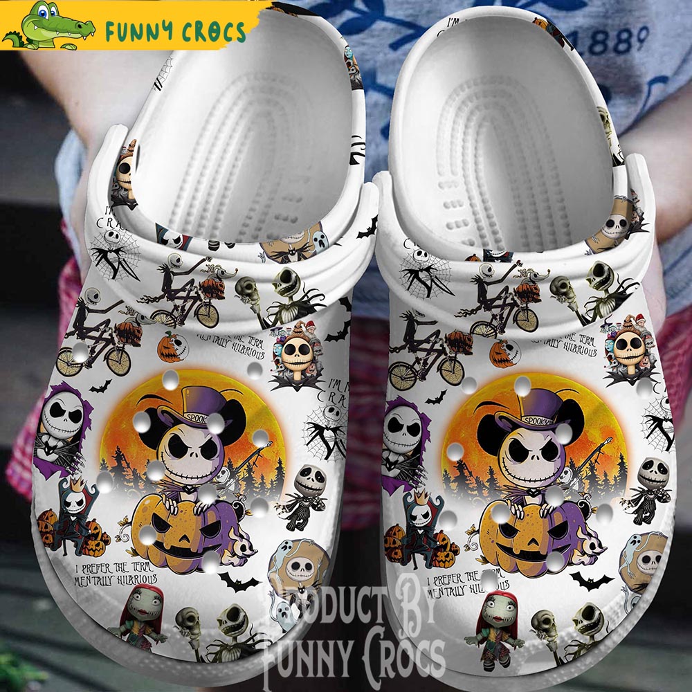 Jack Skellington Pumpkin Crocs Clogs