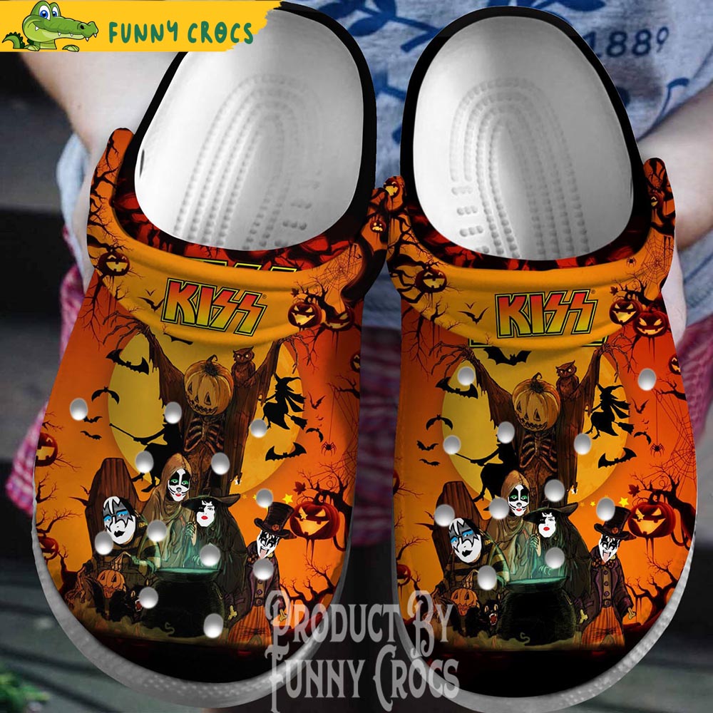 Kiss Band Halloween Music Crocs