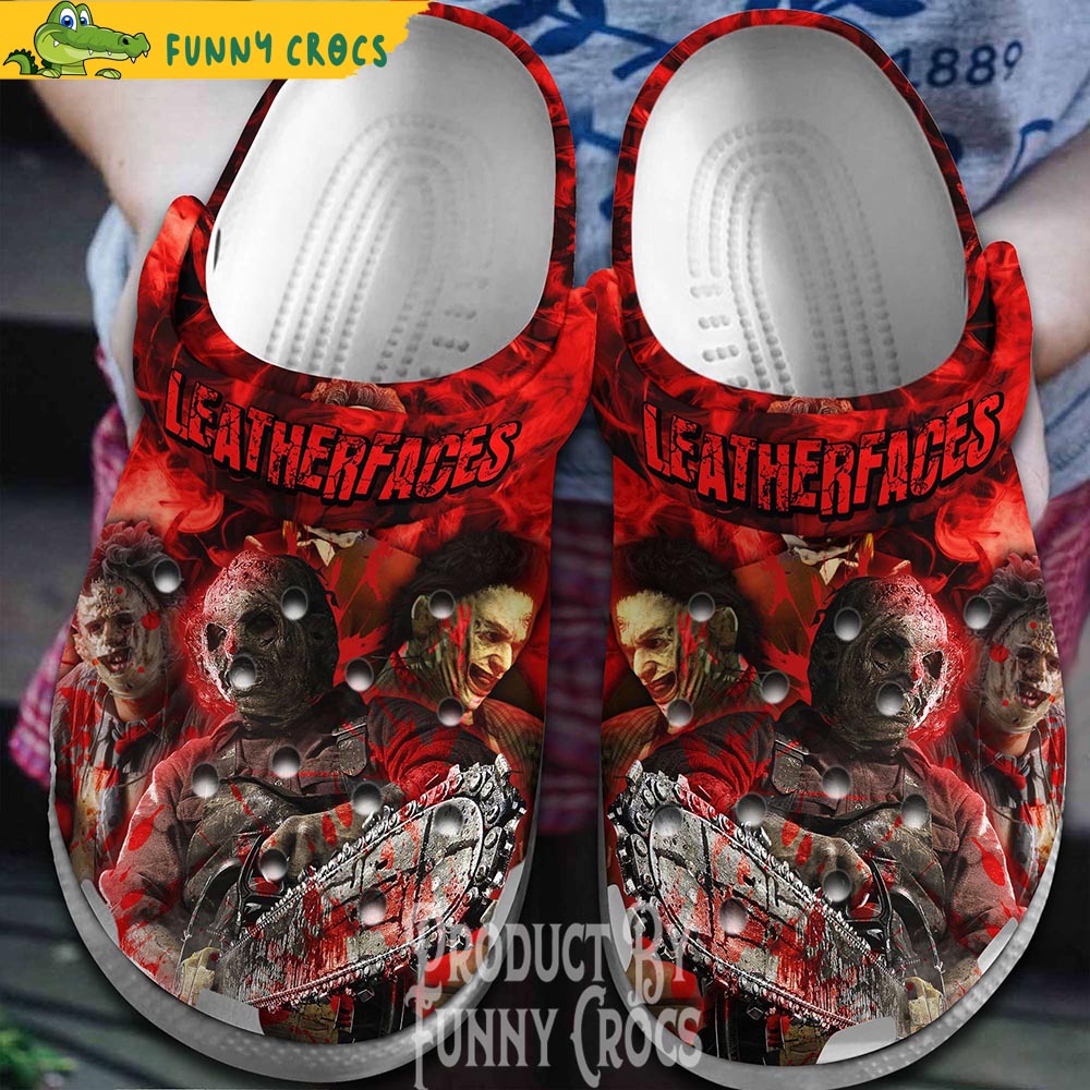 Leatherface Mask Halloween Crocs